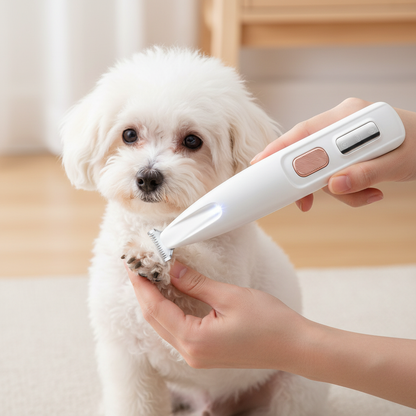 New Dog Beauty Trimmer Fully Waterproof Dog Trimmer with LED Light Dog Claw Trimmer Cat Claw Hair Trimmer Pet Claw Trimmer