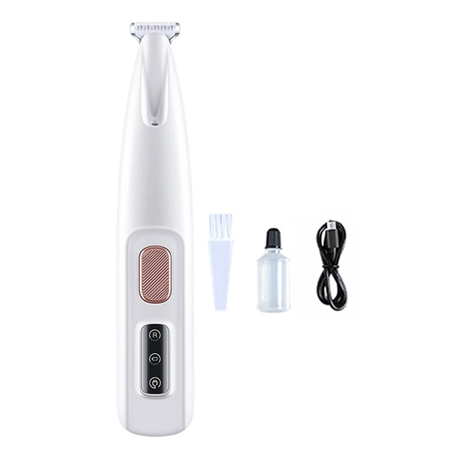 Dog Paw Trimmer with LED Light Fully Waterproof Portable Pet Hair Trimmer with Display Dog Clippers Grooming 18Mm Widen Blade